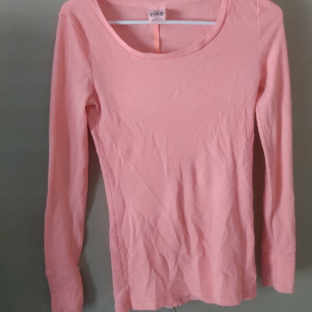 Women's Pink Long Sleeve Top